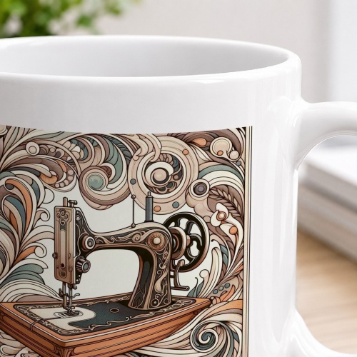 Tasse »Die Kunst des Nähens - Jugendstil«