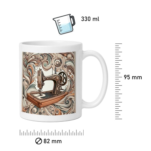Tasse »Die Kunst des Nähens - Jugendstil«