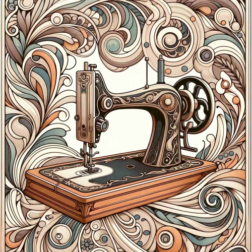 Tasse »Die Kunst des Nähens - Jugendstil«