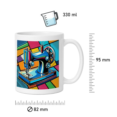 Tasse »Die Kunst des Nähens - PopArt«