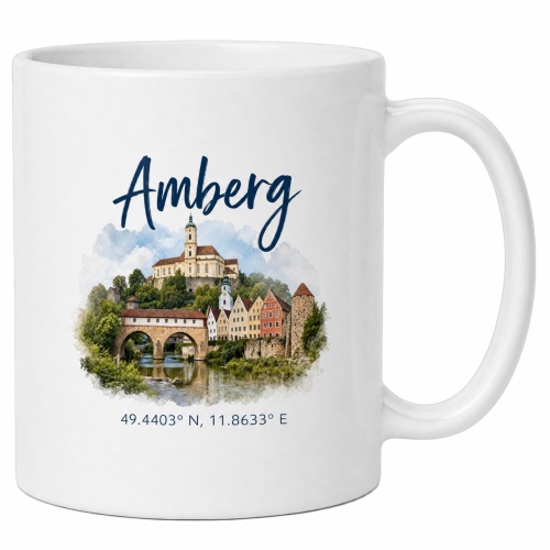Tasse »Amberg Stadtmotiv«