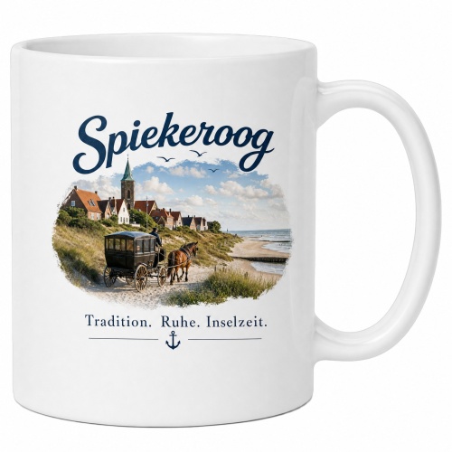 Tasse »Spiekeroog – Tradition. Ruhe....