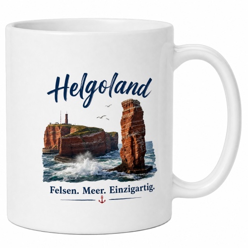 Tasse »Helgoland – Felsen. Meer....