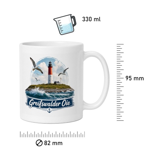 Tasse »Greifswalder Oie Leuchtturm«