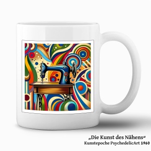 Tasse "Die Kunst des Nähens - PsychedelicArt"