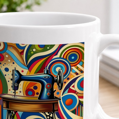 Tasse »Die Kunst des Nähens - PsychedelicArt«