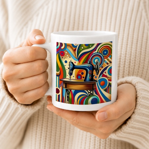 Tasse »Die Kunst des Nähens - PsychedelicArt«