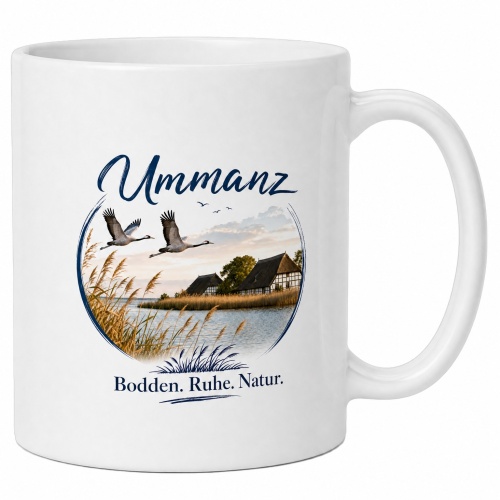 Tasse »Ummanz – Bodden. Ruhe. Natur.«