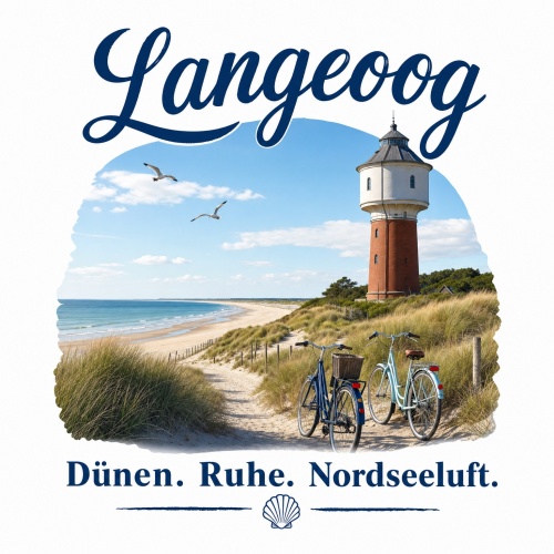 Tasse »Langeoog – Dünen. Ruhe....