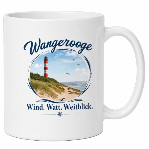 Tasse »Wangerooge – Wind. Watt....