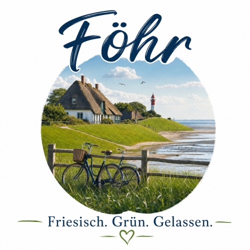 Tasse »Föhr – Friesisch. Grün....