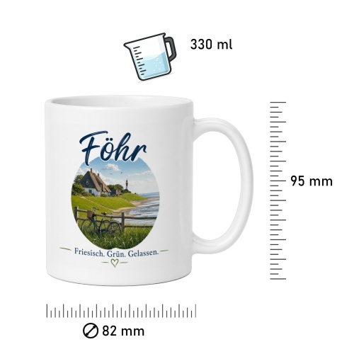 Tasse »Föhr – Friesisch. Grün. Gelassen.«