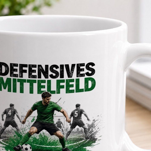 Tasse »Defensives Mittelfeld. Absichern. Ordnen. Bälle gewinnen.«