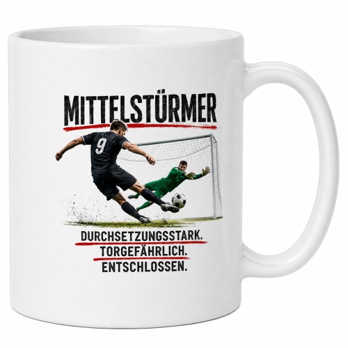Tasse »Mittelstürmer –...