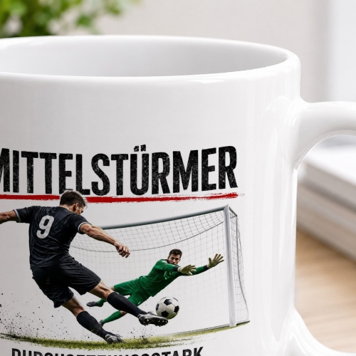 Tasse »Mittelstürmer – Durchsetzungsstark«