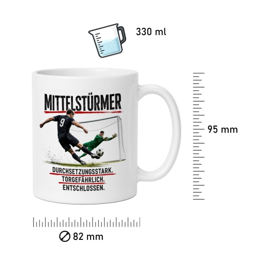 Tasse »Mittelstürmer – Durchsetzungsstark«