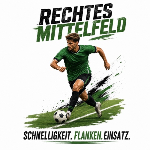 Tasse »Rechtes Mittelfeld – Schnelligkeit....