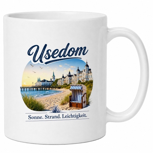 Tasse »Usedom – Sonne. Strand....