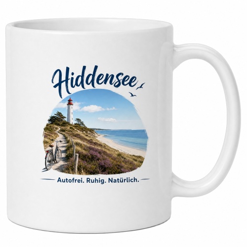 Tasse »Hiddensee – Autofrei. Ruhig....