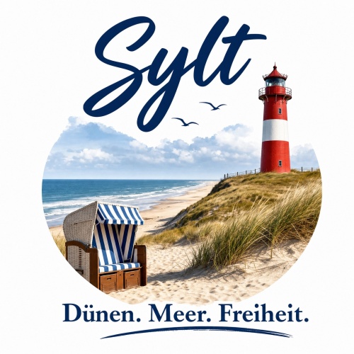 Tasse »Sylt – Dünen. Meer. Freiheit.«
