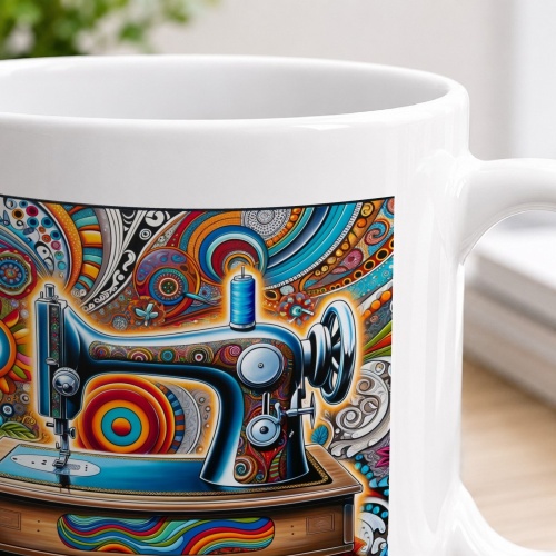 Tasse »Die Kunst des Nähens - FlowerPower«
