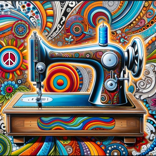 Tasse »Die Kunst des Nähens - FlowerPower«