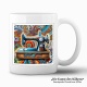 Tasse "Die Kunst des Nähens - FlowerPower"