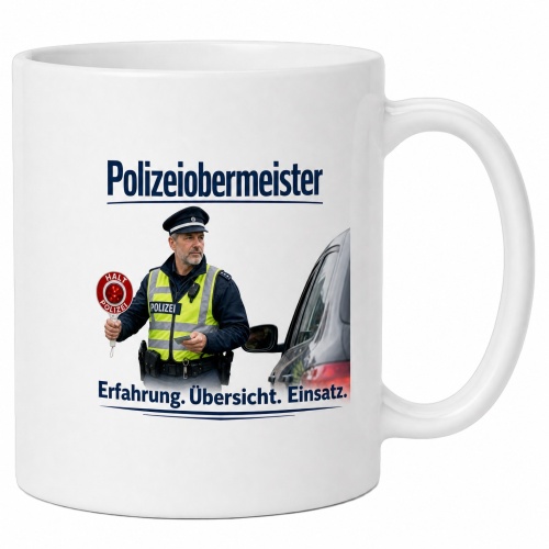 Tasse »Polizeihauptmeister – Erfahrung....