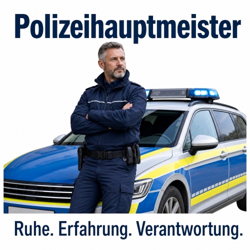 Tasse »Polizeihauptmeister – Ruhe. Erfahrung....