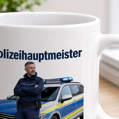 Tasse »Polizeihauptmeister – Ruhe. Erfahrung. Verantwortung.«