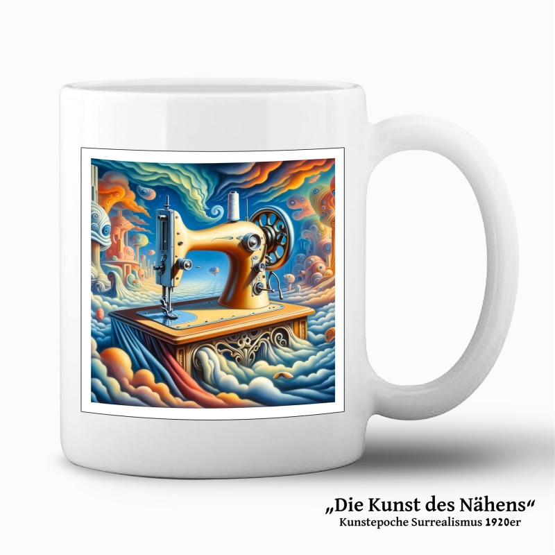 Tasse "Die Kunst des Nähens - Surrealismus"