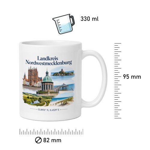 Tasse »Landkreis Nordwestmecklenburg«