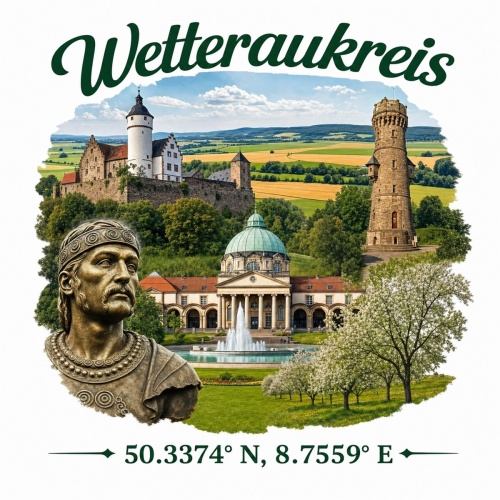 Tasse »Wetteraukreis Sehenswürdigkeiten«
