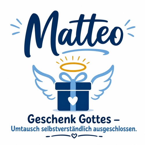 Tasse »Matteo – Geschenk Gottes«