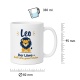 Tasse »Leo – Der Löwe – brüllt selten, gewinnt trotzdem«
