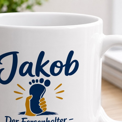 Tasse »Jakob – Der Fersenhalter«