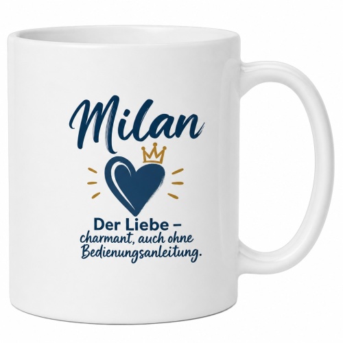 Tasse »Milan – Der Liebe, charmant ohne...