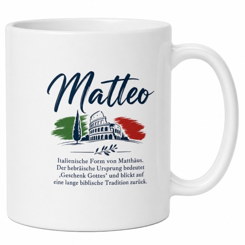 Tasse »Matteo – Geschenk Gottes«