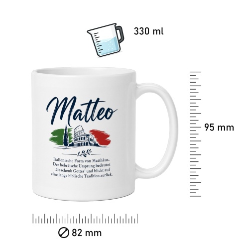 Tasse »Matteo – Geschenk Gottes«