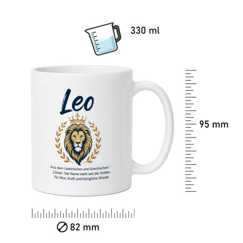 Tasse »Leo – Mut, Kraft und königliche Würde«