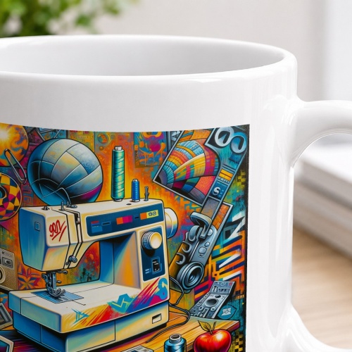 Tasse »Die Kunst des Nähens - NeoPop«