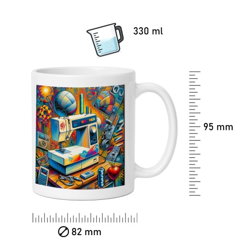 Tasse »Die Kunst des Nähens - NeoPop«