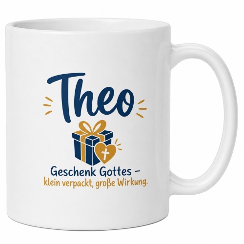 Tasse »Theo – Geschenk Gottes«