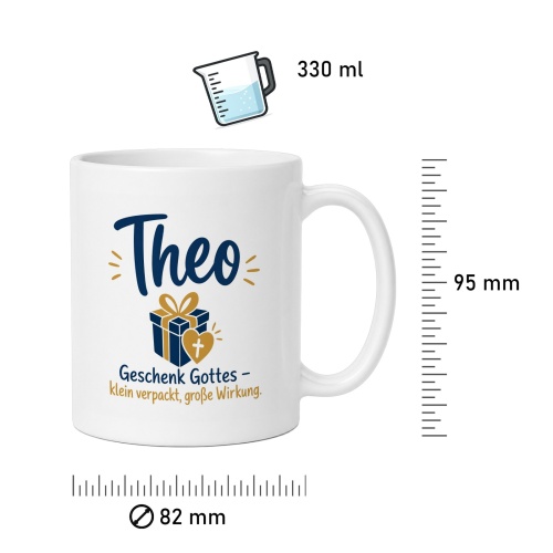 Tasse »Theo – Geschenk Gottes«