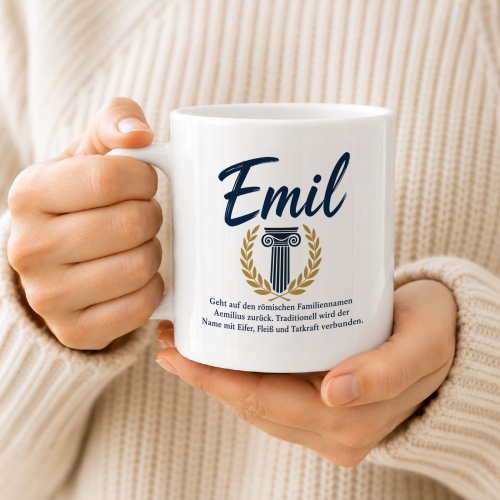 Tasse »Emil – römischer Ursprung & Tatkraft«