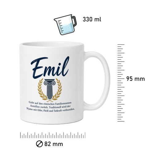 Tasse »Emil – römischer Ursprung & Tatkraft«