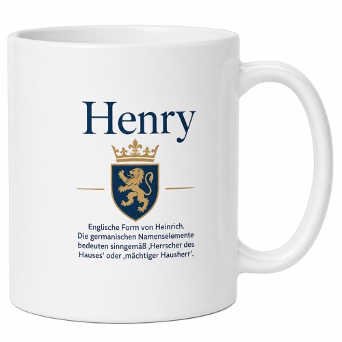Tasse »Henry – Herrscher des Hauses«