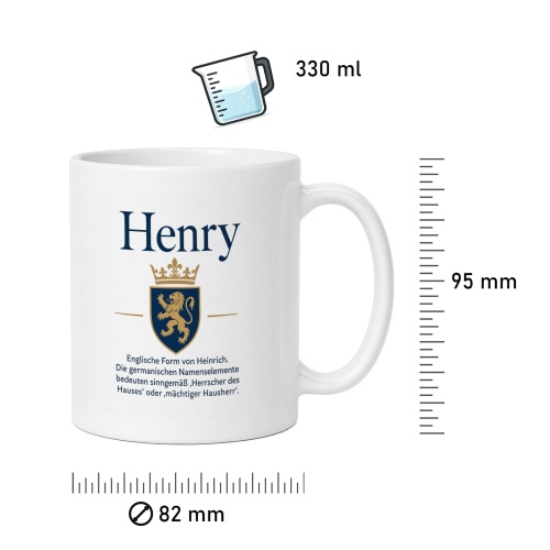 Tasse »Henry – Herrscher des Hauses«