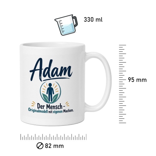 Tasse »Adam – Der Mensch. Originalmodell«