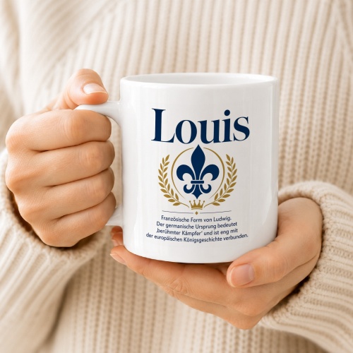 Tasse »Louis – königlicher Name«